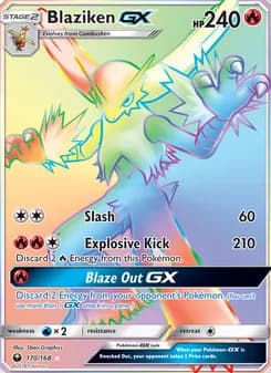 Blaziken GX — Celestial Storm — Secret Rare