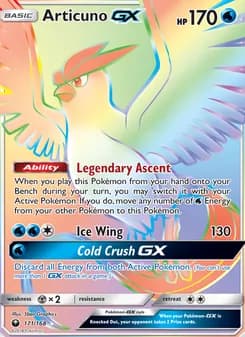 Articuno GX — Celestial Storm — Secret Rare