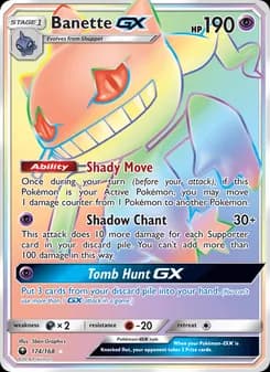 Banette GX — Celestial Storm — Secret Rare