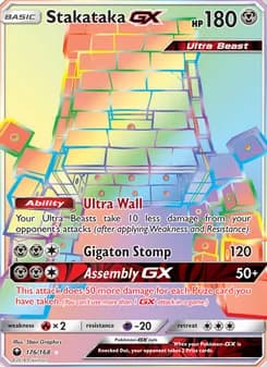 Stakataka GX — Celestial Storm — Secret Rare