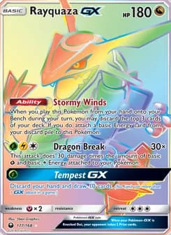 Rayquaza GX — Celestial Storm — Secret Rare