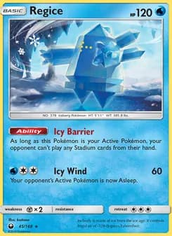 Regice — Celestial Storm — Rare