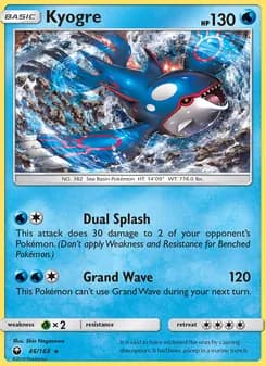 Kyogre — Celestial Storm — Rare