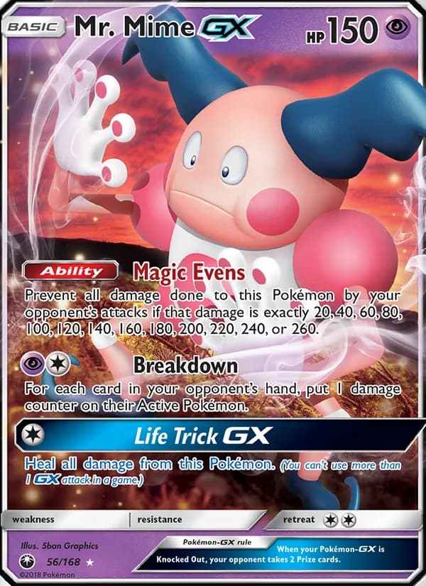 Mr. Mime GX — Celestial Storm, Ultra Rare