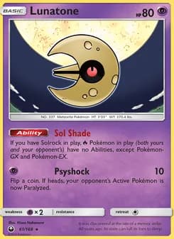 Lunatone — Celestial Storm — Rare