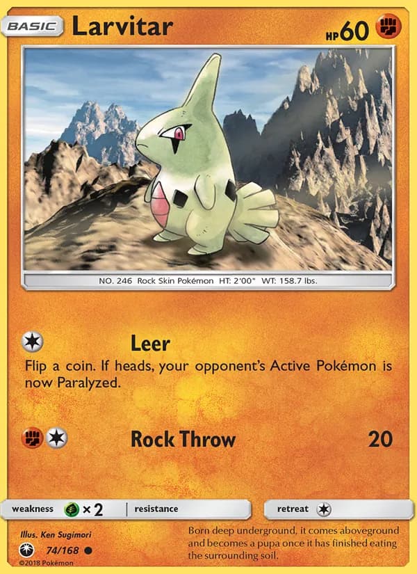 Larvitar — Celestial Storm, Common