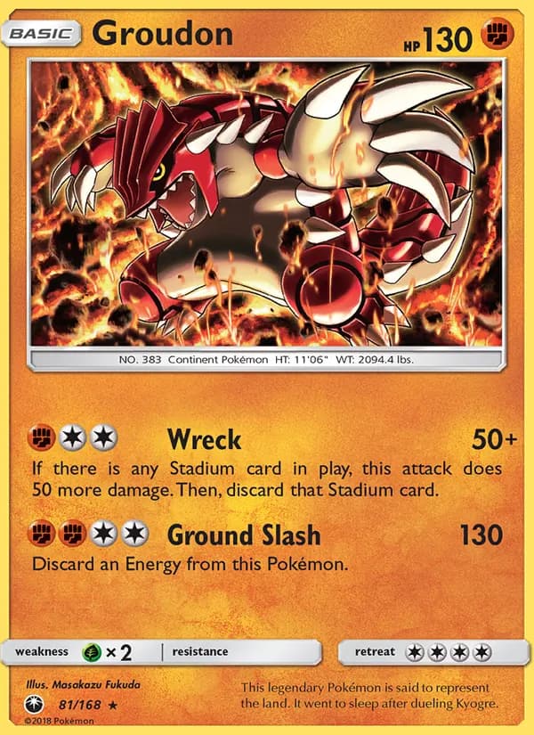 Groudon — Celestial Storm, Rare