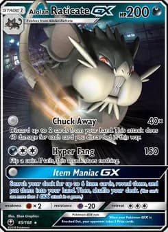 Alolan Raticate GX — Celestial Storm — Ultra Rare