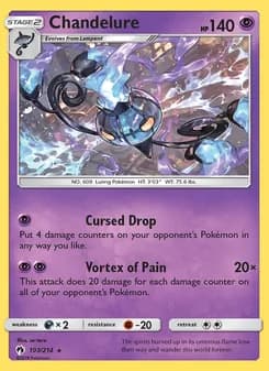Chandelure — Lost Thunder — Rare