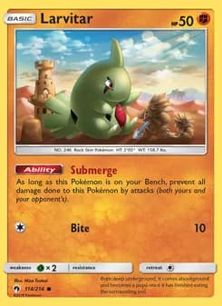 Larvitar — Lost Thunder — Common