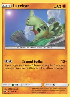 Larvitar — Lost Thunder — Common
