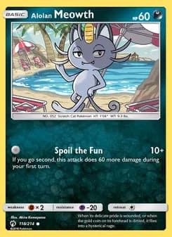 Alolan Meowth — Lost Thunder — Common