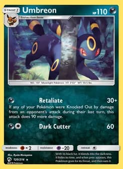 Umbreon — Lost Thunder — Rare