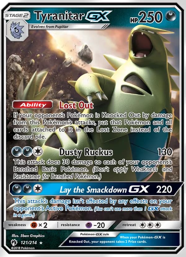 Tyranitar GX — Lost Thunder, Ultra Rare