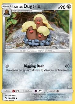 Alolan Dugtrio — Lost Thunder — Uncommon