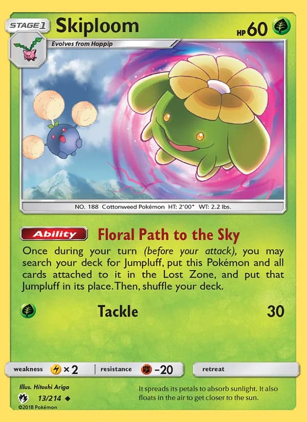 Skiploom — Lost Thunder, Uncommon