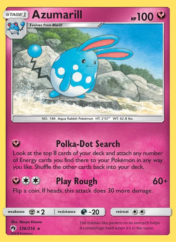 Azumarill — Lost Thunder, Rare