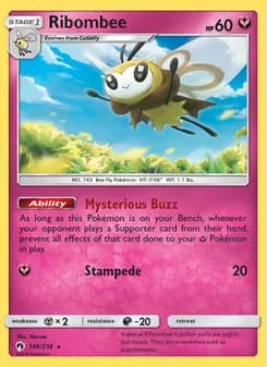 Ribombee — Lost Thunder — Rare