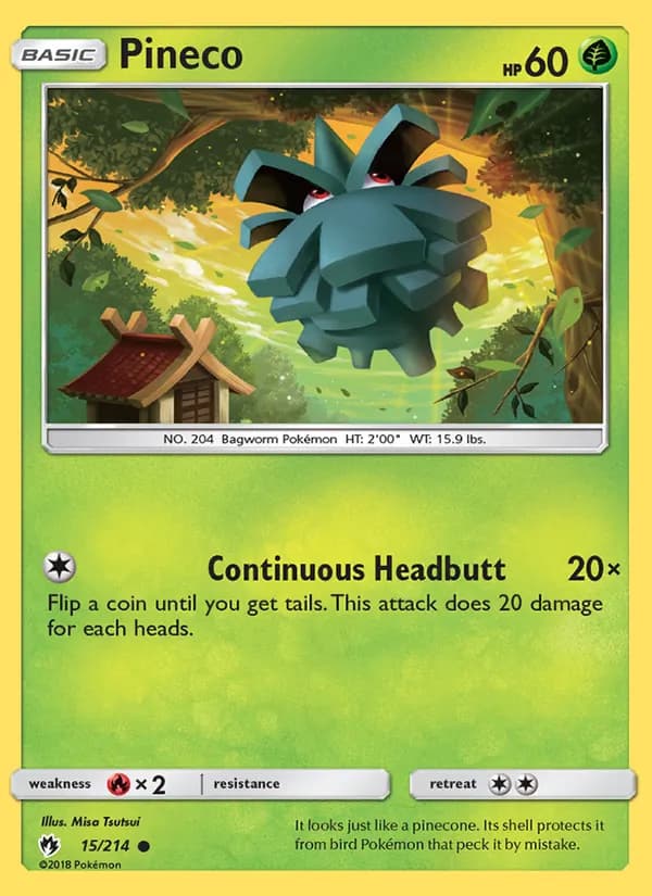 Pineco — Lost Thunder, Common