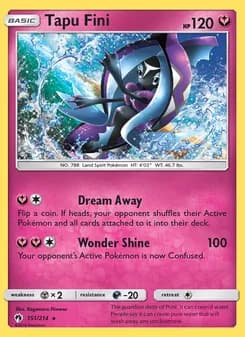 Tapu Fini — Lost Thunder — Rare