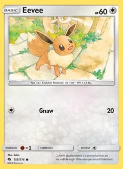 Eevee — Lost Thunder — Common