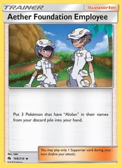 Aether Foundation Employee — Lost Thunder — Uncommon