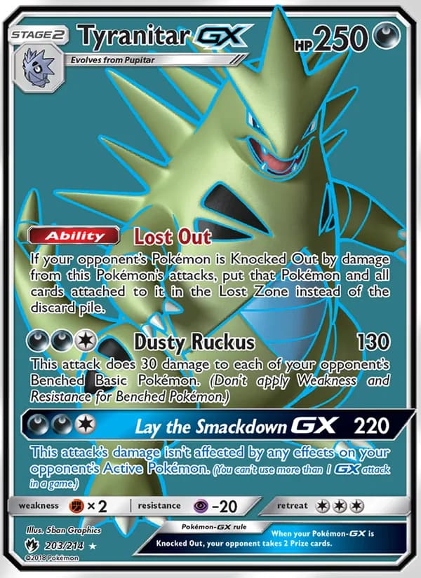 Tyranitar GX — Lost Thunder, Ultra Rare