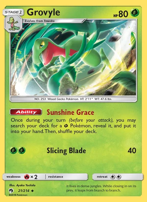 Grovyle — Lost Thunder, Uncommon