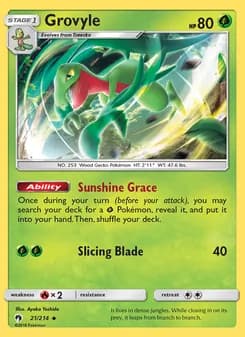 Grovyle — Lost Thunder — Uncommon