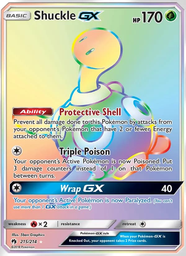 Shuckle GX — Lost Thunder, Secret Rare