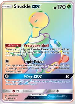 Shuckle GX — Lost Thunder — Secret Rare