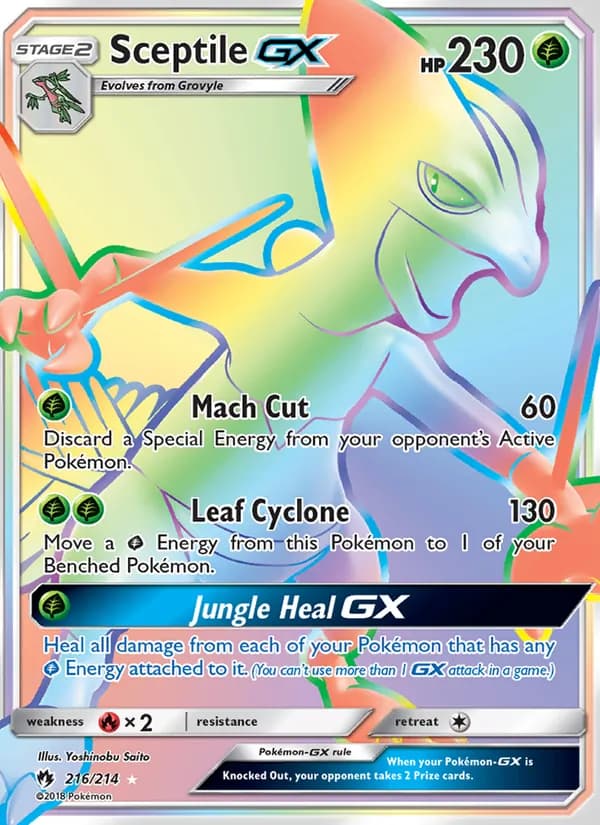 Sceptile GX — Lost Thunder, Secret Rare