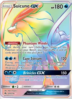 Suicune GX — Lost Thunder — Secret Rare