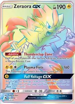 Zeraora GX — Lost Thunder — Secret Rare