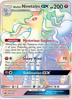 Alolan Ninetales GX — Lost Thunder — Secret Rare