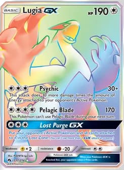 Lugia GX — Lost Thunder — Secret Rare