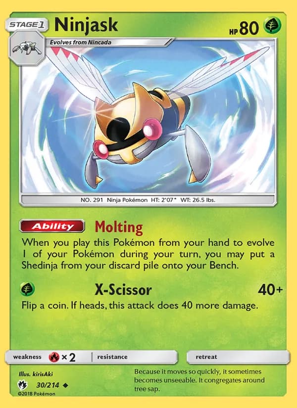Ninjask — Lost Thunder, Uncommon