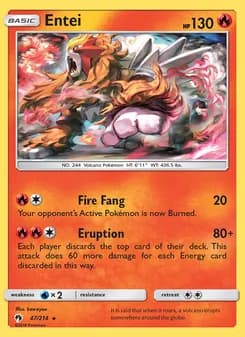 Entei — Lost Thunder — Rare
