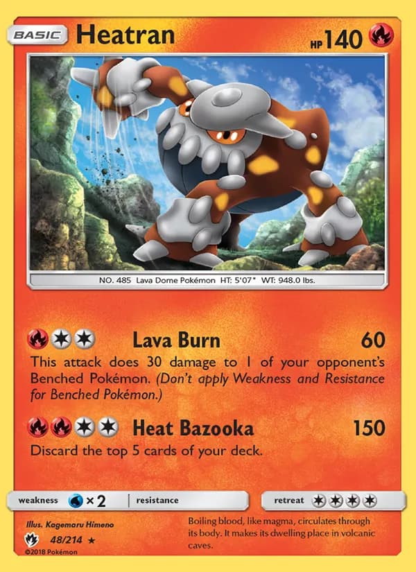 Heatran — Lost Thunder, Rare