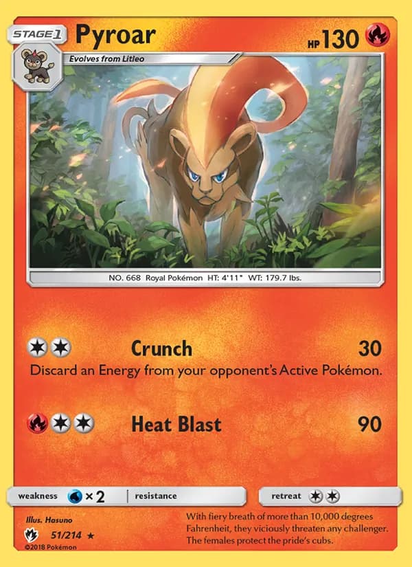 Pyroar — Lost Thunder, Rare