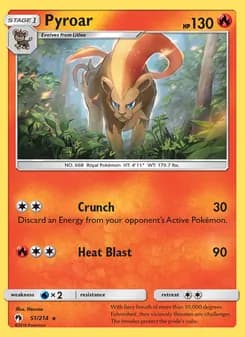 Pyroar — Lost Thunder — Rare