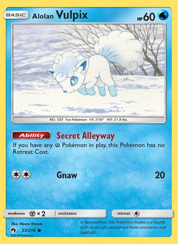 Alolan Vulpix — Lost Thunder, Common