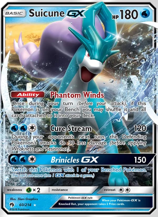 Suicune GX — Lost Thunder, Ultra Rare