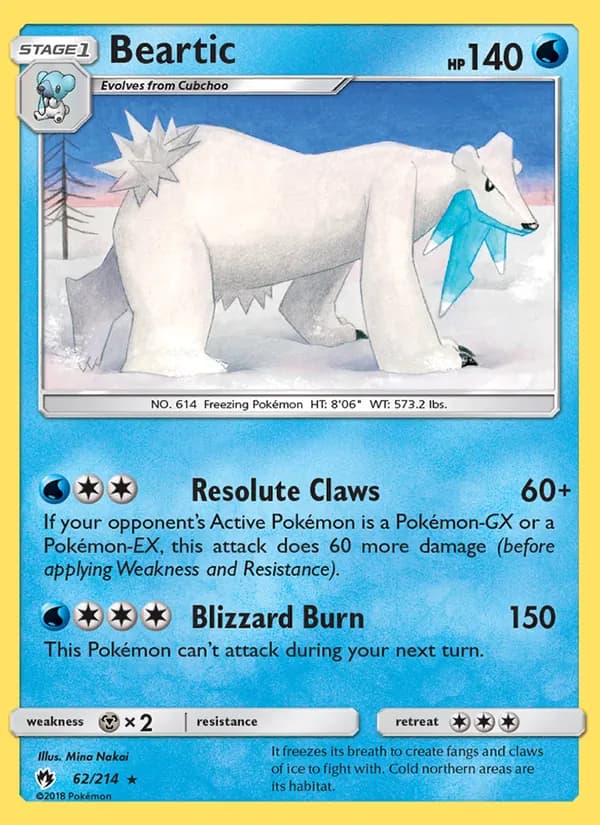 Beartic — Lost Thunder, Rare
