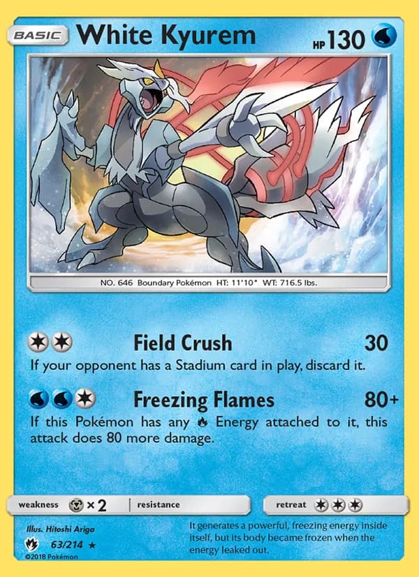 White Kyurem — Lost Thunder, Rare
