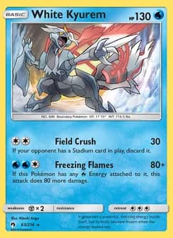 White Kyurem — Lost Thunder — Rare