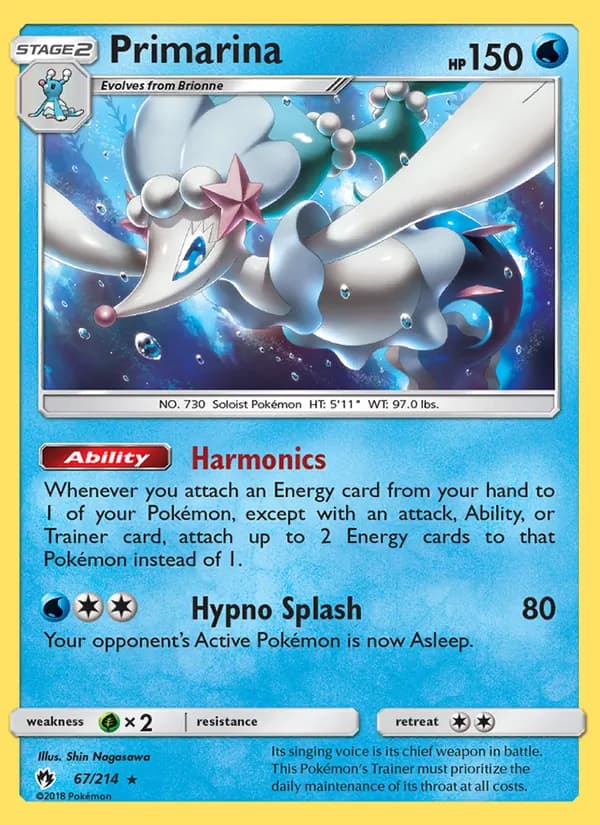 Primarina — Lost Thunder, Rare