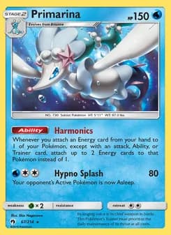 Primarina — Lost Thunder — Rare