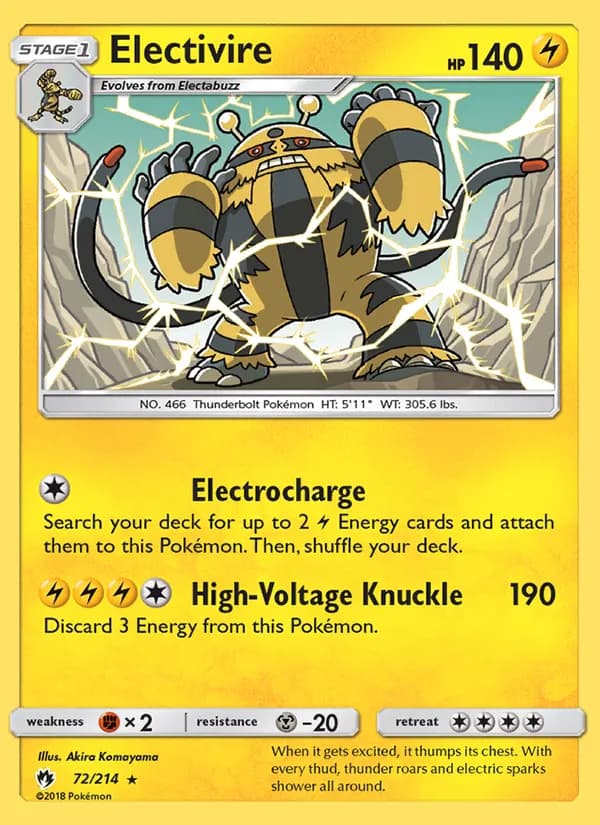 Electivire — Lost Thunder, Rare