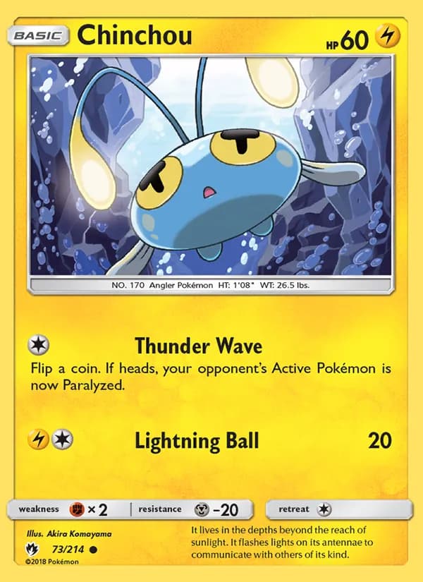 Chinchou — Lost Thunder, Common